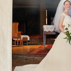 Jasmine Haute Couture beaded Wedding Gown size 8